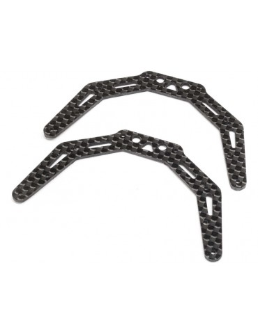Axial Chassis Sides, Crbn Fbr (2):AX24