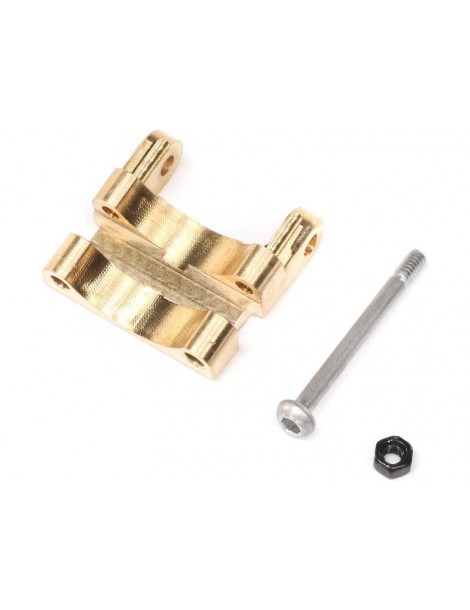 Axial Rear Upper Link Mount, Brass 1.5g: SCX24