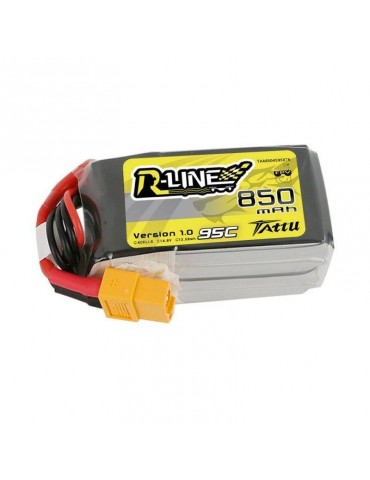 Akumuliatorius Tattu R-Line 850mAh 14.8V 95C 4S1P