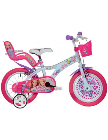 DINO Bikes - vaikiškas dviratis 14" Barbie