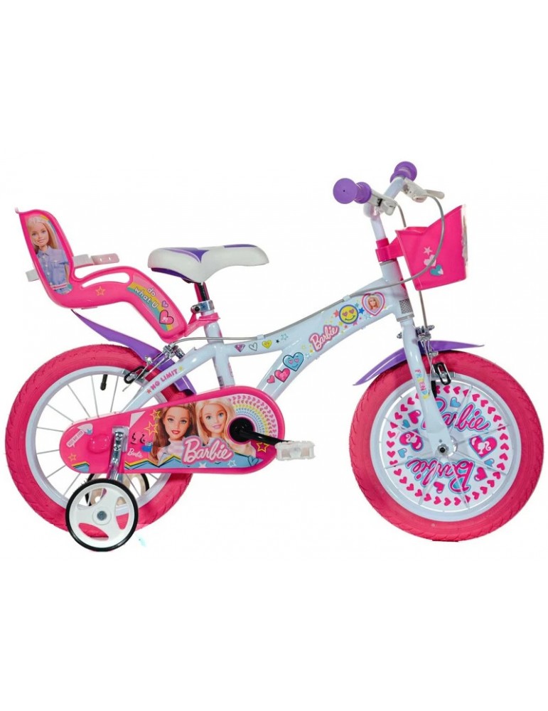 DINO Bikes - vaikiškas dviratis 14" Barbie