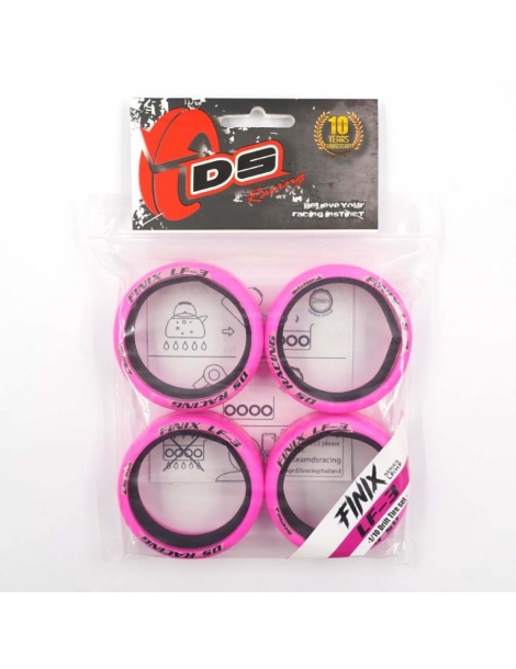 „DS Racing“ drifto padangos ‚Finix‘ serijos LF-3 PINK (4vnt.)