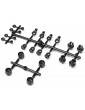 Axial Molded Shock Parts Set: PRO
