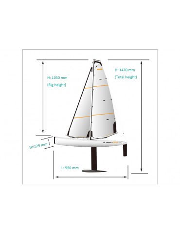 Joysway Dragon Flite 95 V2 sailing boat ARS