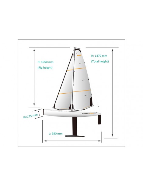 Joysway Dragon Flite 95 V2 sailing boat ARS