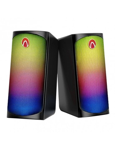 2.0 computer speakers for gamers Blitzwolf AA-GCR3, Bluetooth 5.0, RGB, AUX