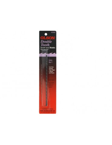 Olson Scroll Saw Blade 0.66x0.33x127mm Double Tooth 16TPI (12pcs)