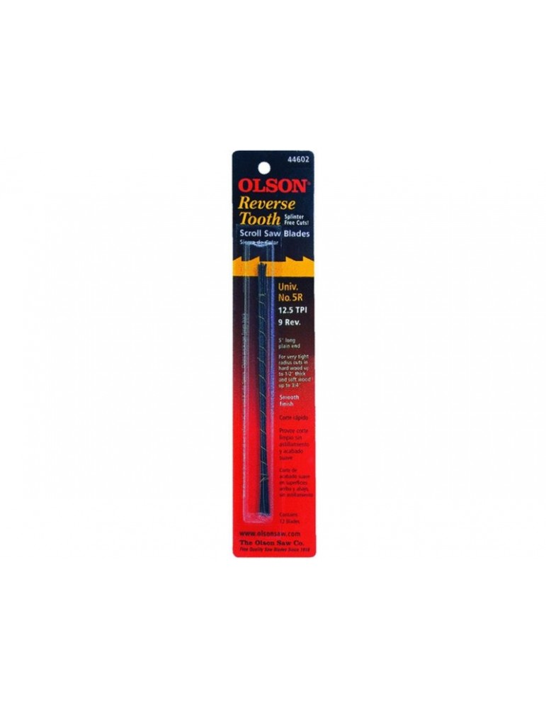 Olson Scroll Saw Blade Tooth Skip (Assort 36pcs)
