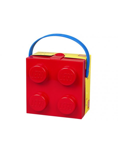 LEGO dėžutė su rankena 166x165x117mm - juoda