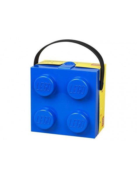 LEGO dėžutė su rankena 166x165x117mm - juoda
