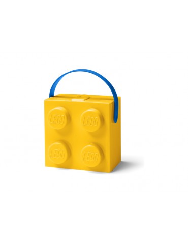 LEGO dėžutė su rankena 166x165x117mm - geltona