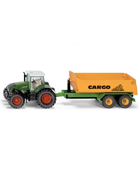 SIKU Farmer - Fendt with hooklift trailer and carriage 1:50