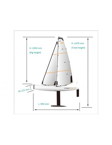 Joysway Dragon Flite 95 V2 Burlaivis 2.4GHz RTR