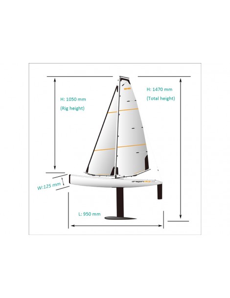 Joysway Dragon Flite 95 V2 Burlaivis 2.4GHz RTR
