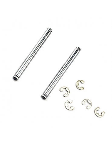 Traxxas Suspension pins, 2.5x31.5mm (king pins) w/ E-clips (2) (strengthens caster blocks)