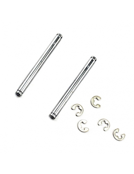 Traxxas Suspension pins, 2.5x31.5mm (king pins) w/ E-clips (2) (strengthens caster blocks)