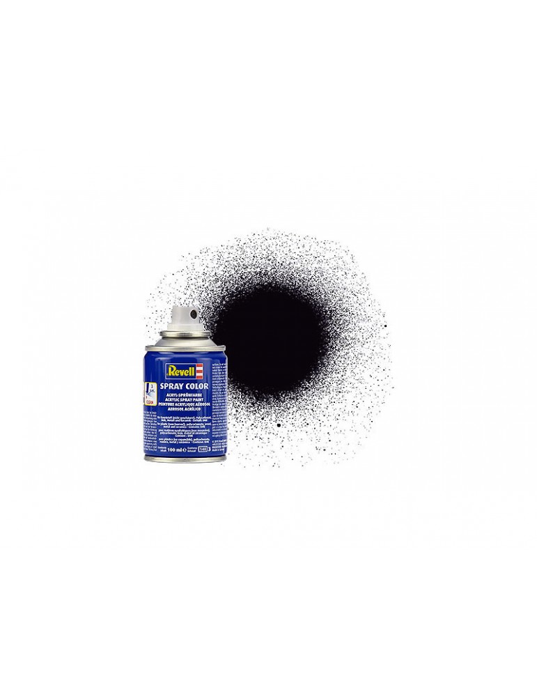 Revell acrylic spray 8 black mat 100ml