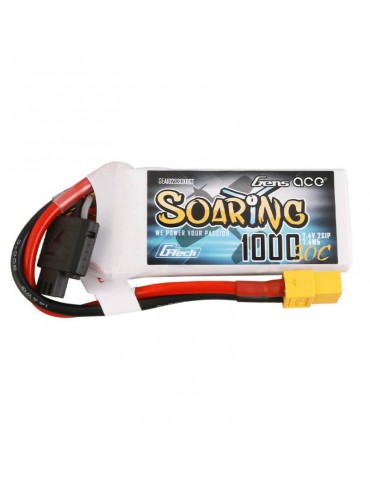 Akumuliatorius Gens Ace G-Tech Soaring 1000mAh 7.4V 30C 2S1P XT60