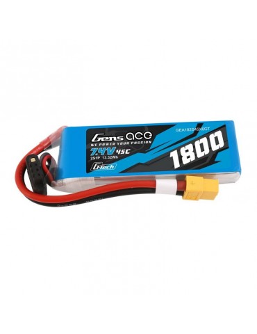 Akumuliatorius GensAce G-Tech LiPo 1800mAh 7.4V 45C 2S1P XT60