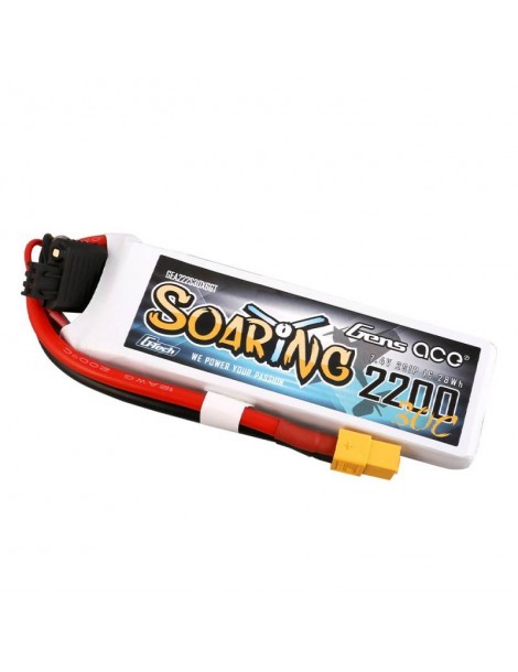 Akumuliatorius Gens Ace G-Tech Soaring 2200mAh 7.4V 30C 2S1P XT60