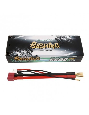 Battery Lipo Gens ace 5500mAh 2S 7.4V 60C HardCase RC 10 car with T-plug