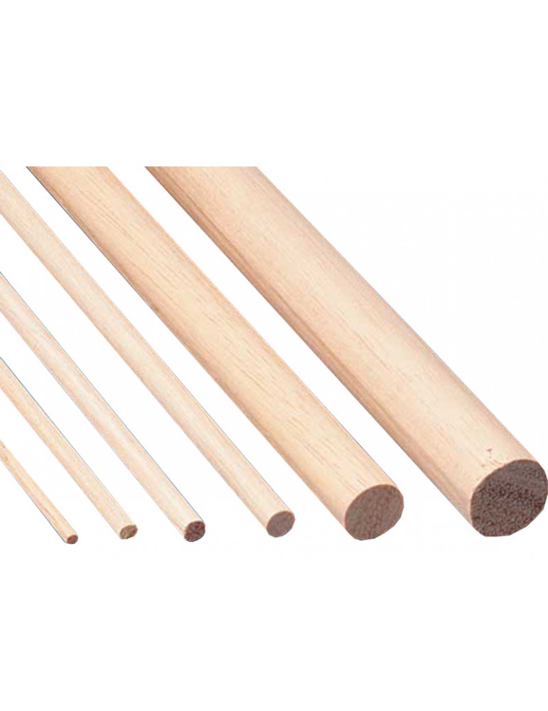 Wooden round bar light 2 mm