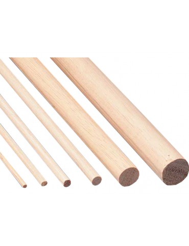 Wooden round rod light 4 mm