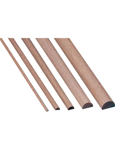 Halbrundstab wood 1x2 mm