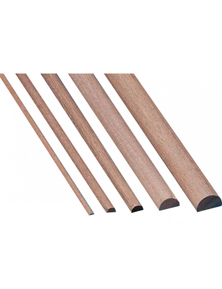 Halbrundstab wood 2x4 mm