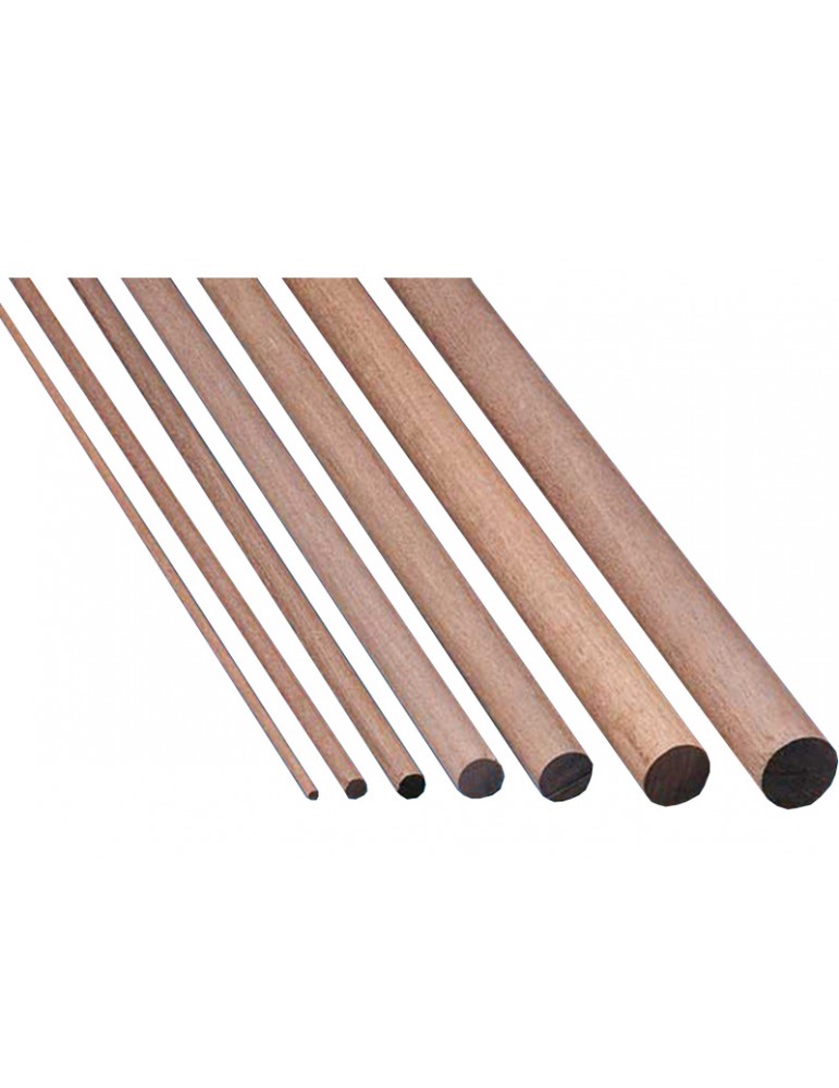 Walnut round bar 6 mm