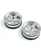 Losi Front Wheel, Chrome (2): 22S Drag