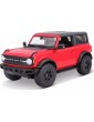 Maisto Ford Bronco Wildtrak 2021 1:18 red