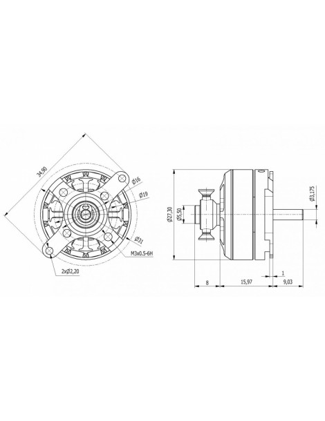 AXI 2204/54 V2 Brushless