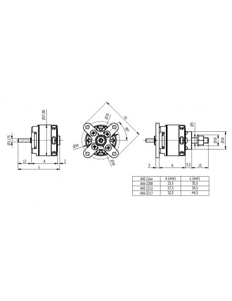 AXI 2212/34 V2 Brushless