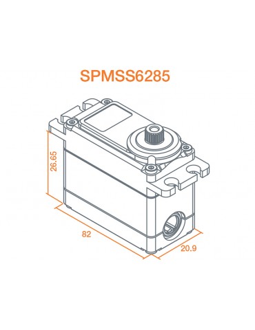 Spektrum Servo S6285 High Torque HV MG Race