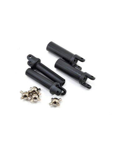 Traxxas Half shafts, heavy duty (external splined (2)/ internal splined (2))/ metal u-joints (4)