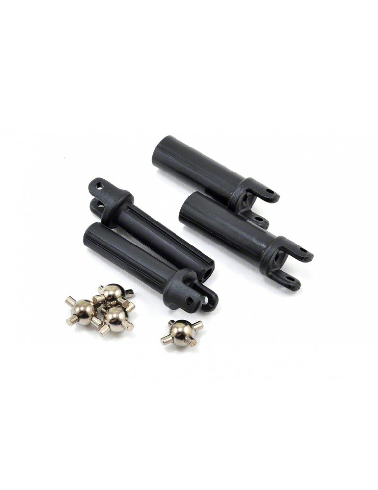 Traxxas Half shafts, heavy duty (external splined (2)/ internal splined (2))/ metal u-joints (4)