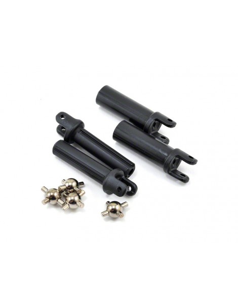 Traxxas Half shafts, heavy duty (external splined (2)/ internal splined (2))/ metal u-joints (4)