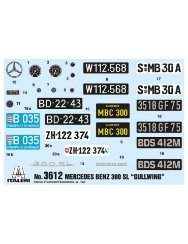 Italeri Mercedes-Benz 300 SL Gullwing (1:16)