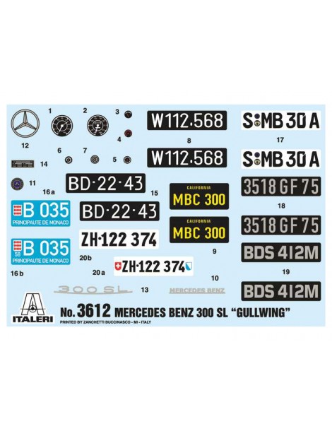 Italeri Mercedes-Benz 300 SL Gullwing (1:16)