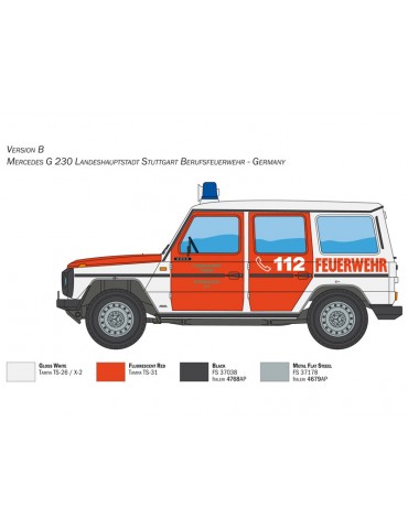 Italeri Mercedes G230 Feuewehr (1:24)