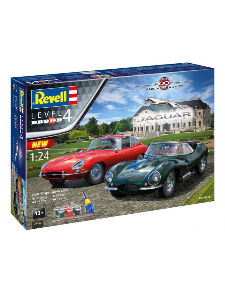 Revell 100 Years Jaguar (1:24) (Giftset) Revell 100 Years Jaguar (1:24) (Giftset)