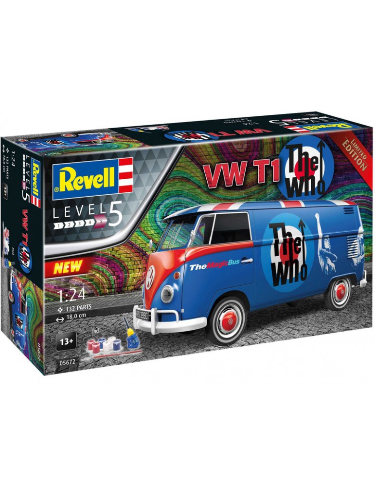Revell Volkswagen T1 The Who (1:24) (giftset) Revell Volkswagen T1 The Who (1:24) (giftset)