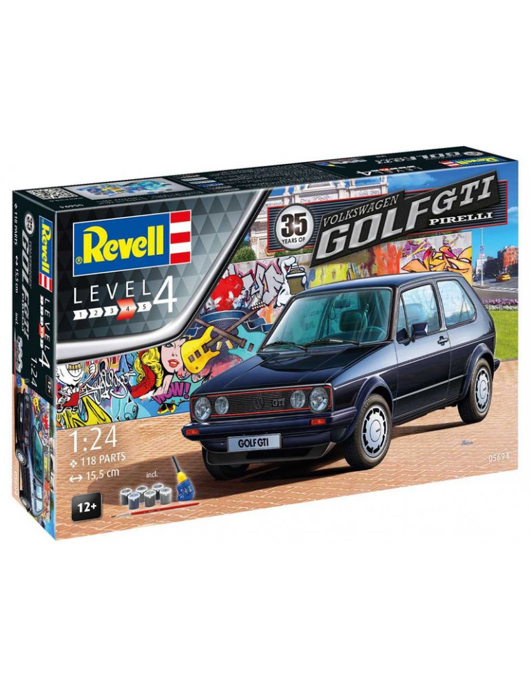 Revell Giftset VW Golf 1 GTi Pirelli (35th Anniversary) (1:24) Revell Giftset VW Golf 1 GTi Pirelli (35th Anniversary) (1:24)