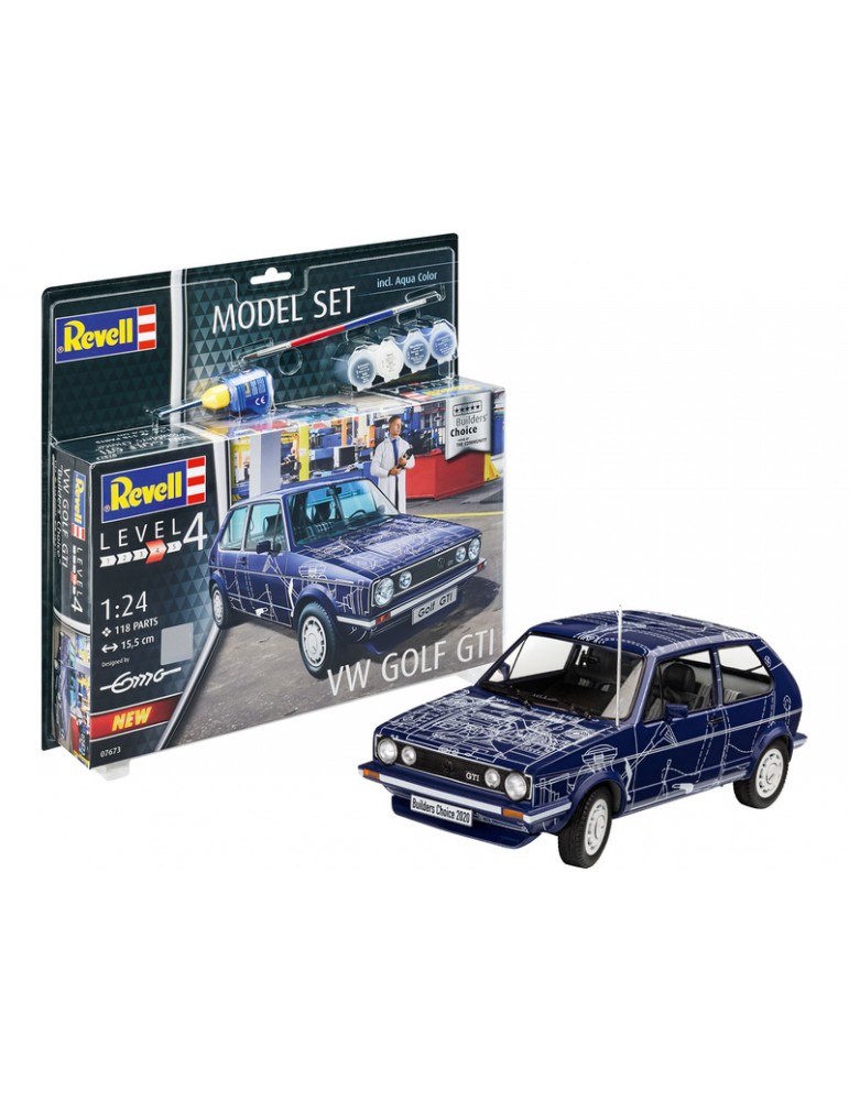 Revell Volkswagen Golf Gti Builders Choice (1:24) (set) Revell Volkswagen Golf Gti Builders Choice (1:24) (set)