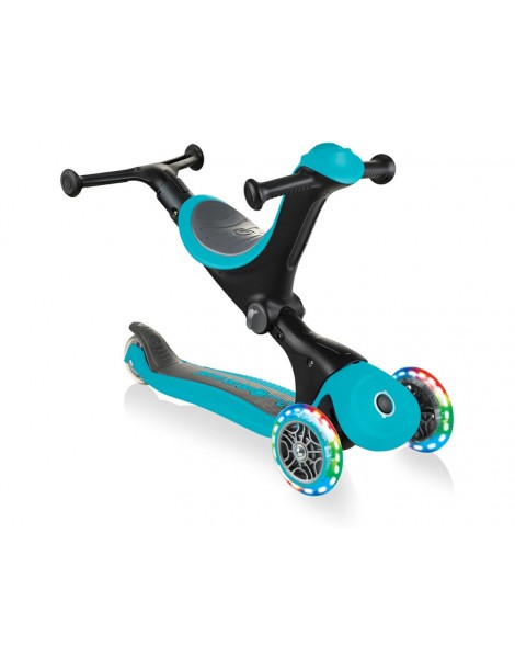 Globber - Scooter Go Up Deluxe Play Lights Pastel Pink