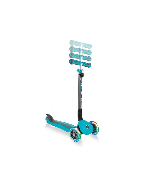 Globber - Scooter Go Up Deluxe Play Lights Pastel Pink