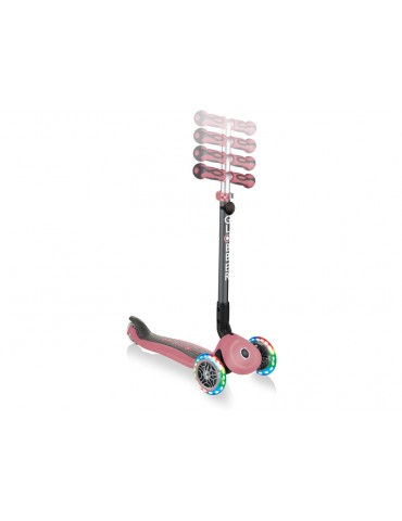 Globber - Scooter Go Up Deluxe Play Lights Pastel Pink