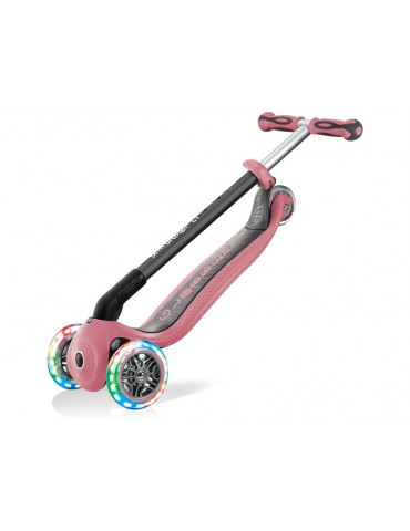 Globber - Scooter Go Up Deluxe Play Lights Pastel Pink