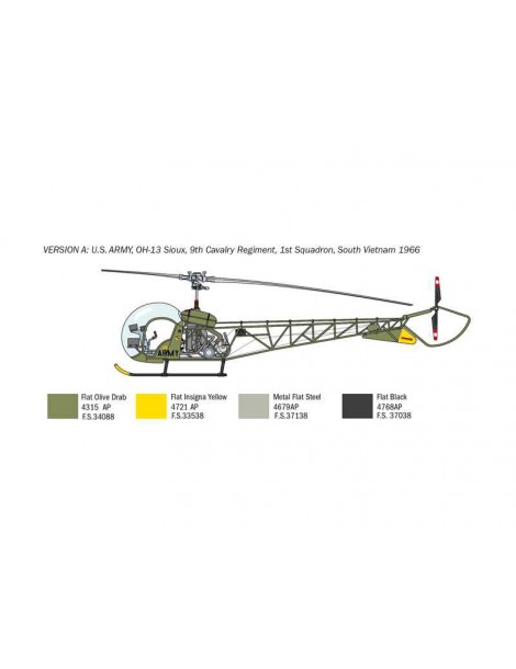 Italeri Bell OH-13 Sioux Corean War (1:48)